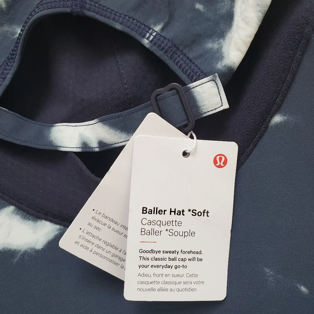 NWT Lululemon Baller Hat Blue Tie-dye One Size